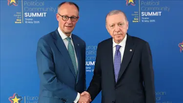 Cumhurbaşkanı Erdoğan, Almanya Şansölyesi Merz ile Görüştü