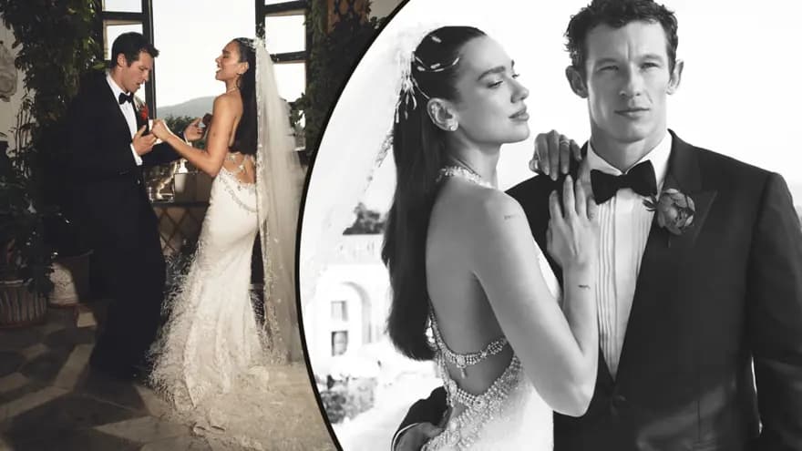 Dua Lipa ve Callum Turner'ın Büyüleyici Düğününden İlk Anlar