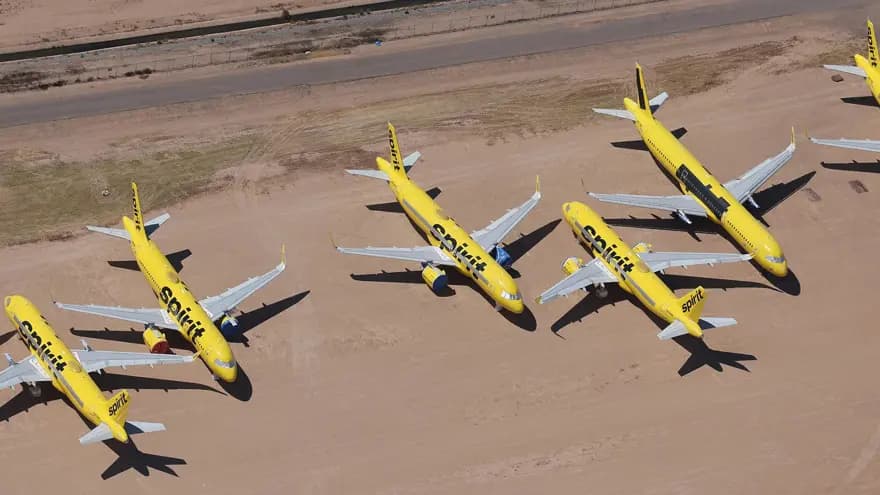 Spirit Airlines İflas Etti: Uçaklar Çölde Bekliyor, Motorlar 20 Milyon Dolar