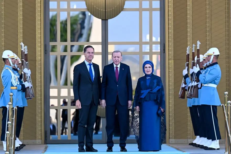 Erdoğan Çifti, NATO Zirvesi'nde Liderleri Ağırladı