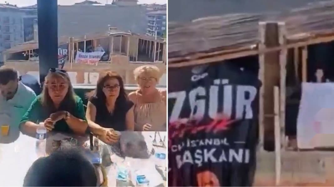 CHP'li Gençlerden Gürsel Tekin'e Pankartlı Protesto Eylemi