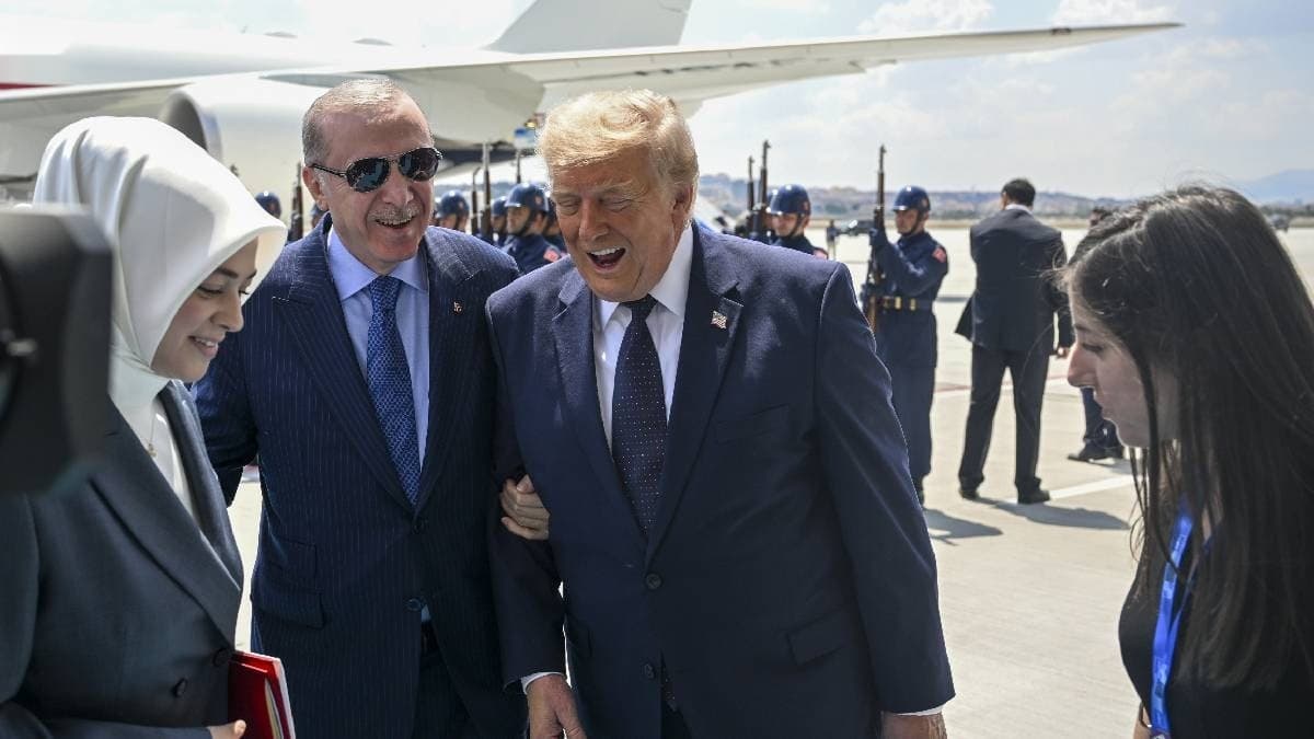 Trump ve Erdoğan'ın İlk Sohbeti Kameralara Yansıdı — görsel 2